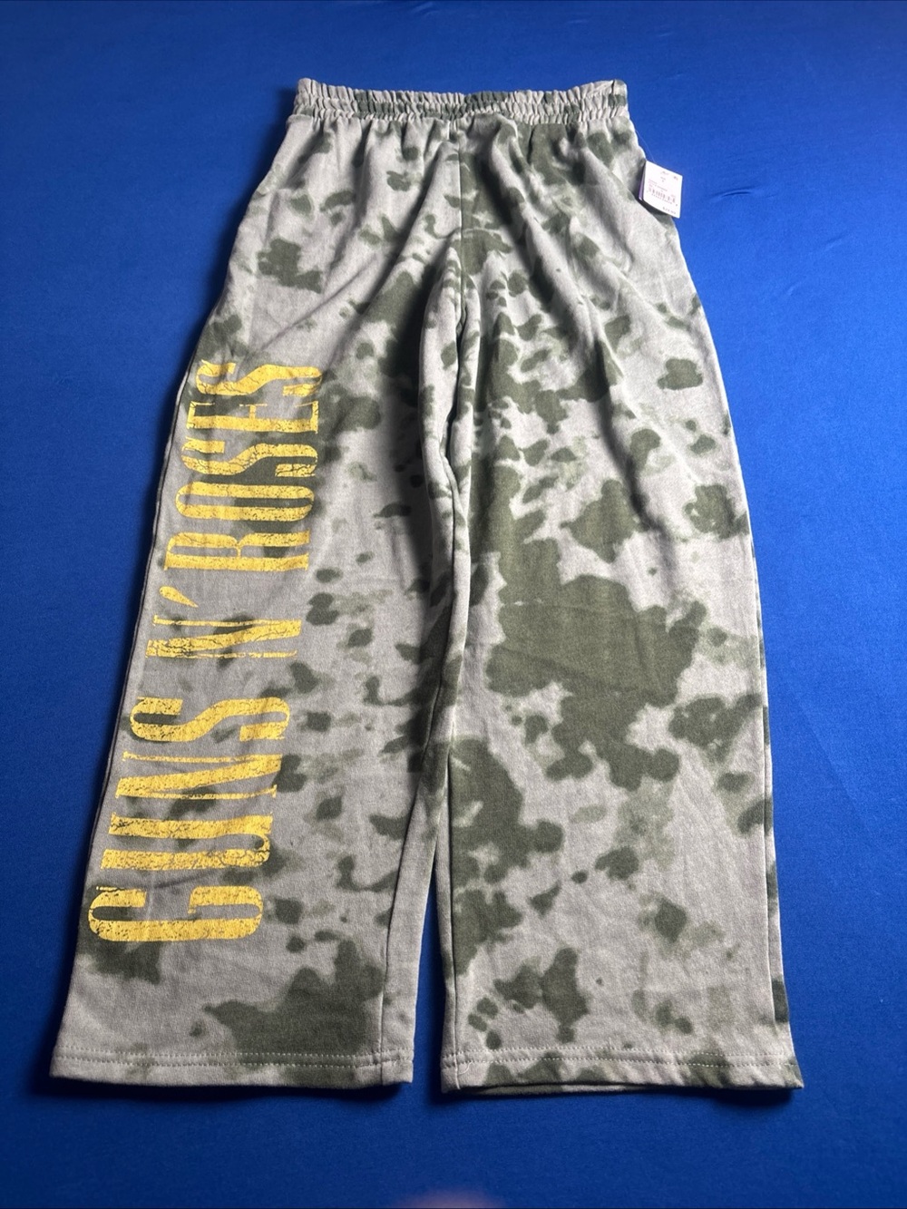 GUNS N ROSES Sz Small Women Sweats  Tie Dye Green Winter Comfy Rick N Roll New